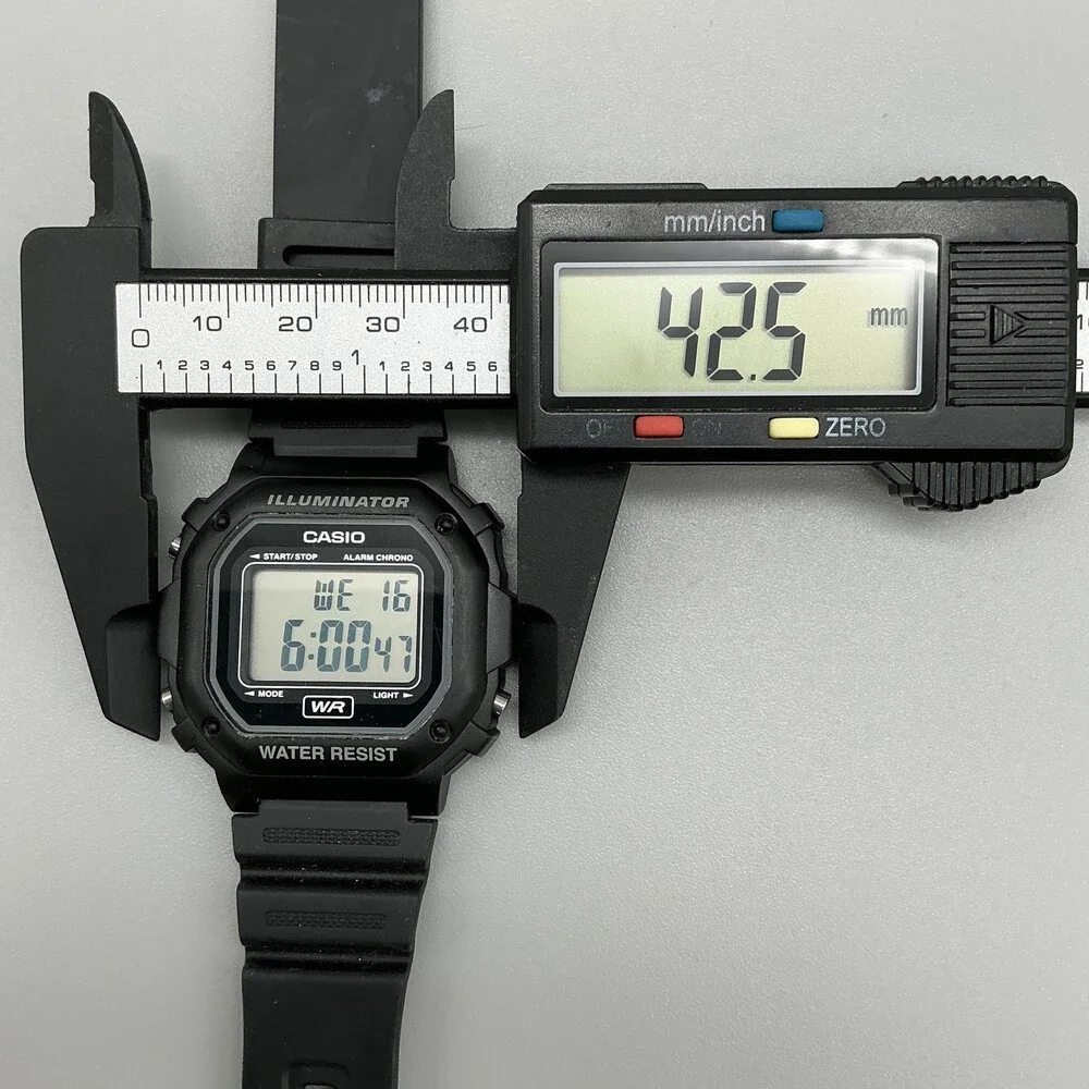 Casio 3224 F-108WH Mens Watch 43mm Digital Dial Black Resin Illuminator WR